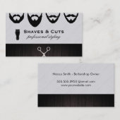 Moderne Haar-Stylist Ernennung Terminkarte (Vorne/Hinten)