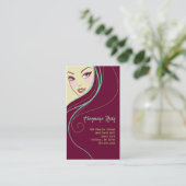 Moderne Haar-Stylist-Salon-Geschäfts-Karte Visitenkarte (Stehend Vorderseite)