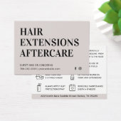 Moderne Haarbilderungen Aftercare Business Card (Schreibtisch)
