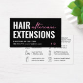 Moderne Haarbilderungen Aftercare Business Card (Schreibtisch)
