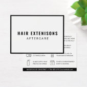 Moderne Haarbilderungen Aftercare Business Card (Schreibtisch)