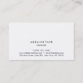 Moderne Haare Stylist Rose Gold Salon Comb Visitenkarte (Rückseite)