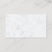 Moderne Haare Stylist Schere Schwarzer Graue Marmo Visitenkarte (Rückseite)