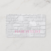 Moderne Haarstylen Grau-Wand Design Premium Silk Visitenkarte (Vorderseite)