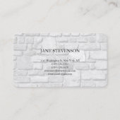 Moderne Haarstylen Grau-Wand Design Premium Silk Visitenkarte (Rückseite)