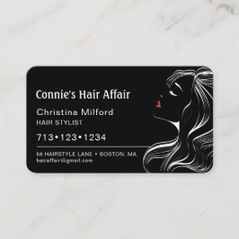 Moderne haarstylische Ernennung Visitenkarte