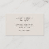 Moderne Haarstylistin, hell Visitenkarte (Rückseite)