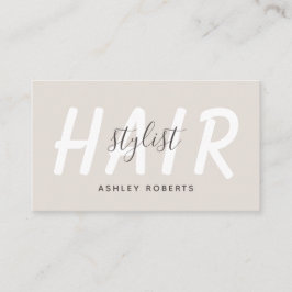 Moderne Haarstylistin, hell Visitenkarte