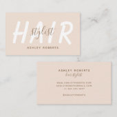 Moderne Haarstylistin Visitenkarte (Vorne/Hinten)