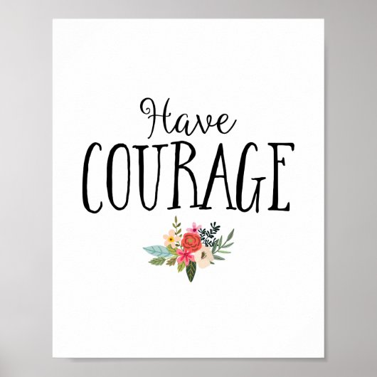 Moderne haben Courage Kinderzimmer Art Poster (Vorne)