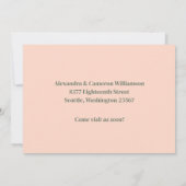 Moderne haben wir neue Zuhause in rosa grün versch Ankündigung (Rückseite)