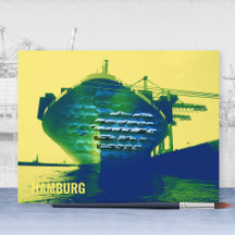Moderne Hafen-Schiff-Sachers-Kunstwerk Hamburg