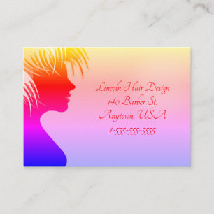 Moderne Hair Design Business Cards Visitenkarte