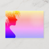 Moderne Hair Design Business Cards Visitenkarte (Rückseite)