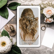 Moderne Hair Stylist Foto Business Card