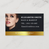 Moderne Hair Stylist Foto Business Card Visitenkarte (Vorderseite)