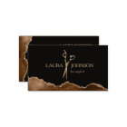 Moderne Hair Stylist Gold Scissour Business Card