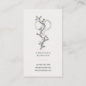 Moderne Hair Stylist Visitenkarte (Rückseite)