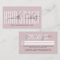 Moderne Hairstylist-Schrift-Typografie neutral ros