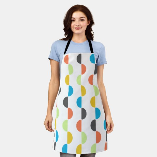 Moderne Halbkreise des mittleren Jahrhunderts Schürze (Getragen)