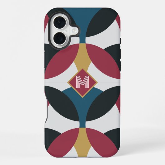 Moderne Halbmonde iPhone Hülle (Rückseite)