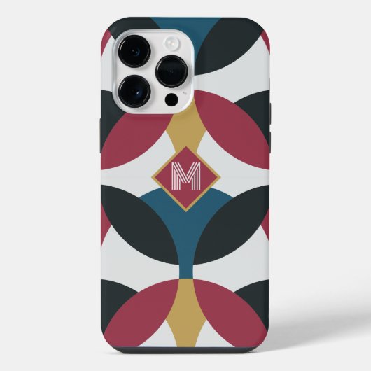 Moderne Halbmonde iPhone Hülle (Rückseite)