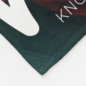 Moderne Hallo Geburtserklärung mit Foto Fleecedecke (Ecke)