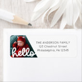 Moderne Hallo Geburtserklärung mit Foto Return (Insitu)