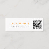 Moderne "Hallo"-Typografie-Design Mini Visitenkarte (Rückseite)
