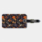 Moderne Halloween-Botanik-Blumen-Gepäckanhänger Gepäckanhänger (Rückseite horizontal)