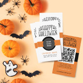 Moderne Halloween Discount Code Business Cards Visitenkarte