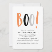 Moderne Halloween-Feier Einladung (Vorderseite)