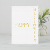 Moderne Halloween Foil Card Folien Feiertagskarte (Stehend vorne)