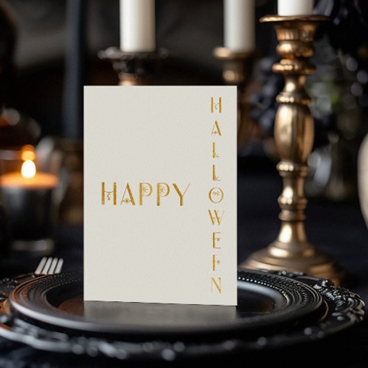 Moderne Halloween Foil Card Folien Feiertagskarte