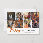 Moderne Halloween-Fotokarte (Vorderseite)
