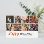 Moderne Halloween-Fotokarte (Stehend Vorderseite)