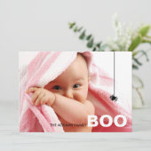 Moderne Halloween-Fotokarte Karte (Stehend Vorderseite)