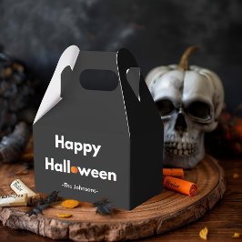 Moderne Halloween-Gefallen-Box - Personalisiert Geschenkschachtel