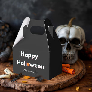 Moderne Halloween-Gefallen-Box - Personalisiert Geschenkschachtel
