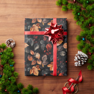 Moderne Halloween-Herbstlaube Geschenkpapier