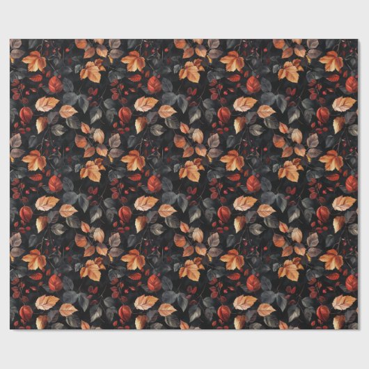 Moderne Halloween-Herbstlaube Geschenkpapier (Flach)