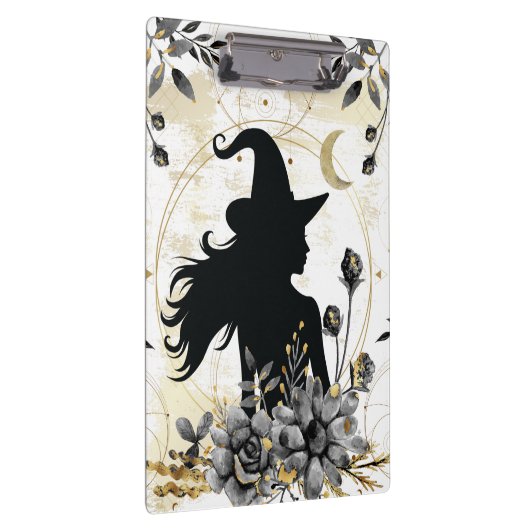 Moderne Halloween Hexe 3 Klemmbrett (Rechts)