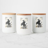 Moderne Halloween Hexe 3 Lebensmitteletikett (Flaschen)