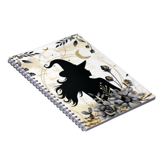 Moderne Halloween Hexe 3 Notizblock (Rechte Seite)