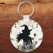 Moderne Halloween Hexe 3 Schlüsselanhänger (Vorderseite)