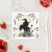 Moderne Halloween Hexe 3 Serviette (Beispiel)