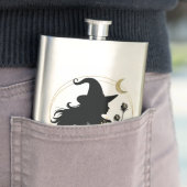 Moderne Halloween Hexe Flachmann (Beispiel)