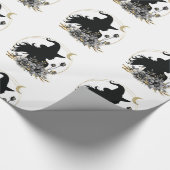 Moderne Halloween Hexe Geschenkpapier (Ecke)
