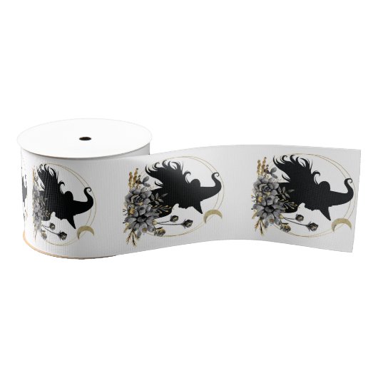Moderne Halloween Hexe Ripsband (Spule)