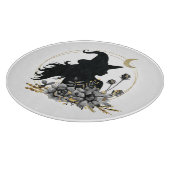 Moderne Halloween Hexe Schneidebrett (Ecke)